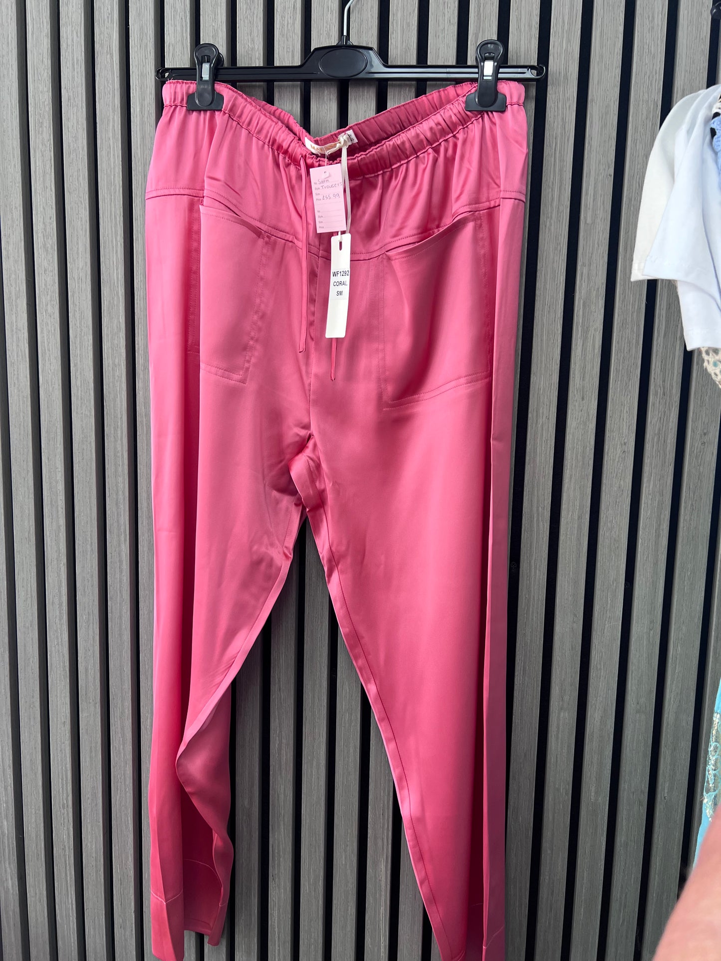satin trousers by Malissa J