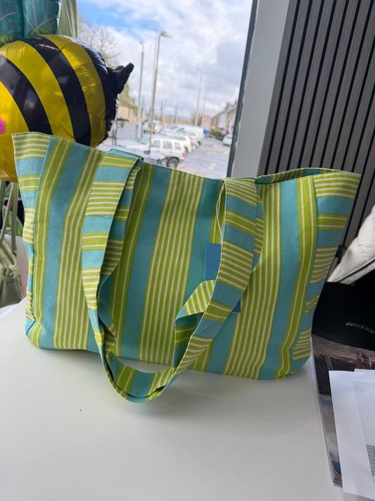 Candy Stripe Tote Bag by Pretty Vacant