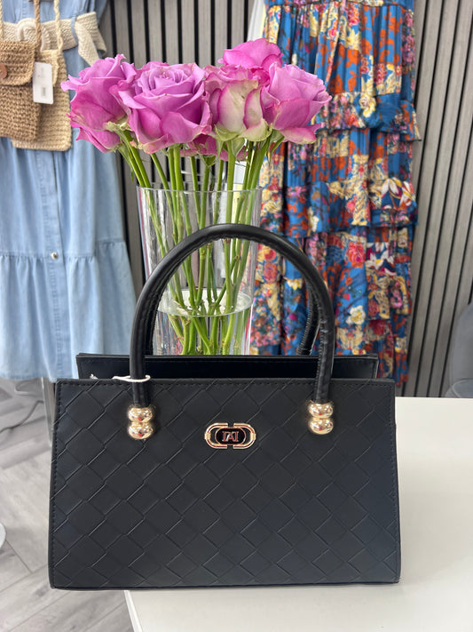 Black with Gold Detail Bag