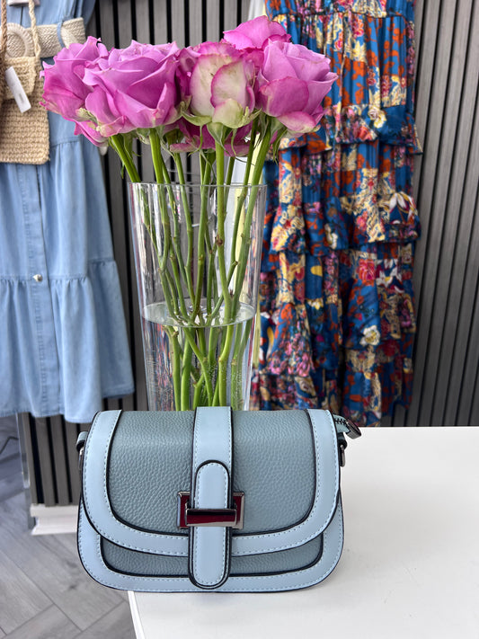 Blue Leather Bag