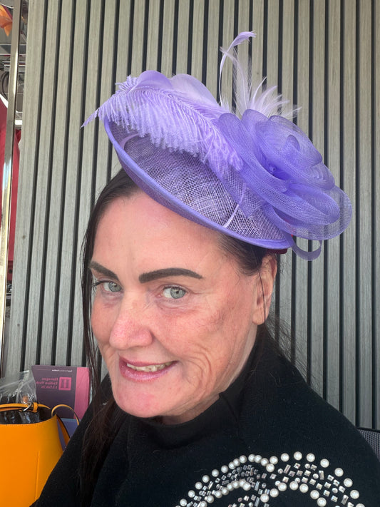 Heather Fascinator - Lilac