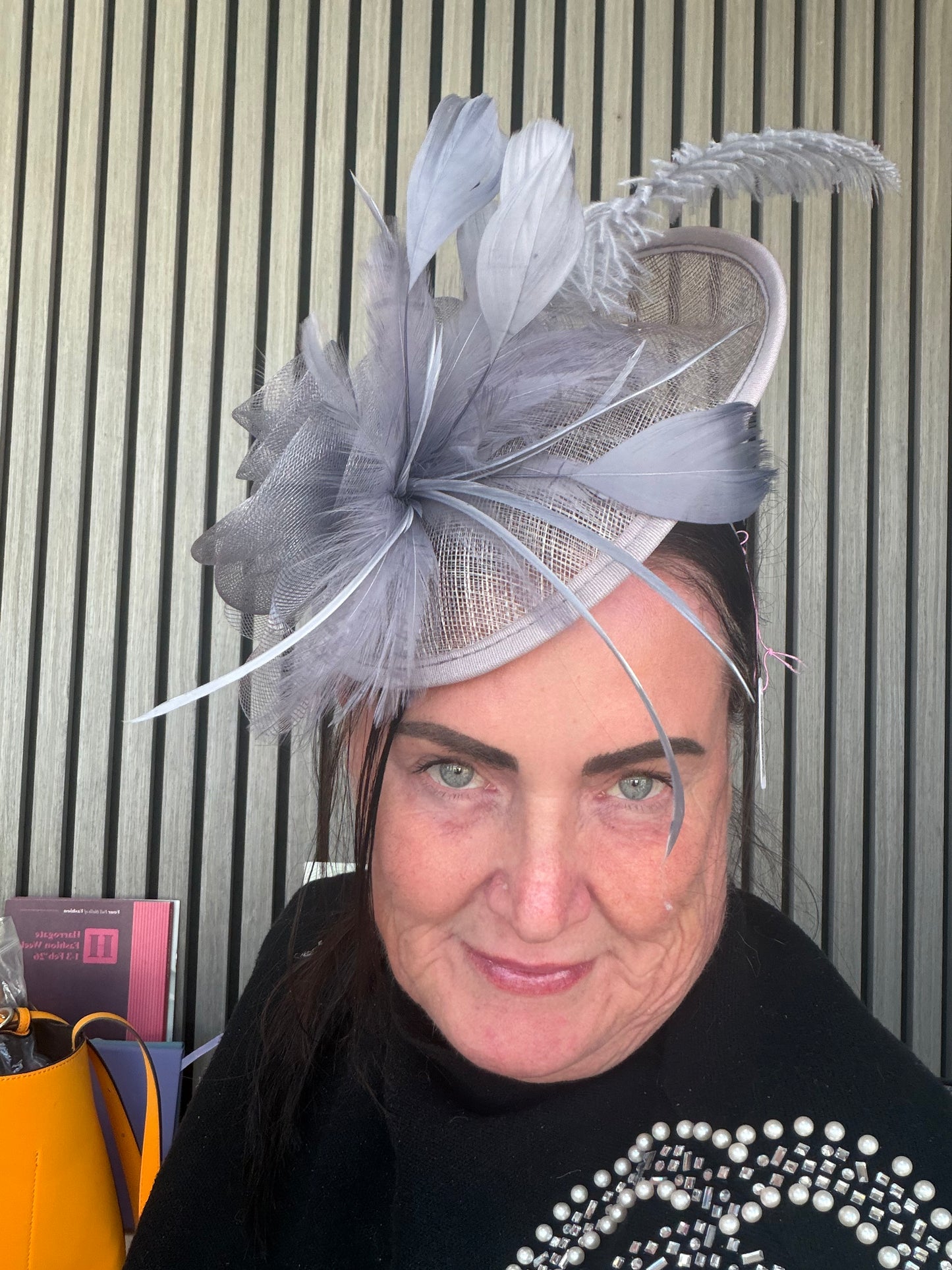 Heather Fascinator - Grey