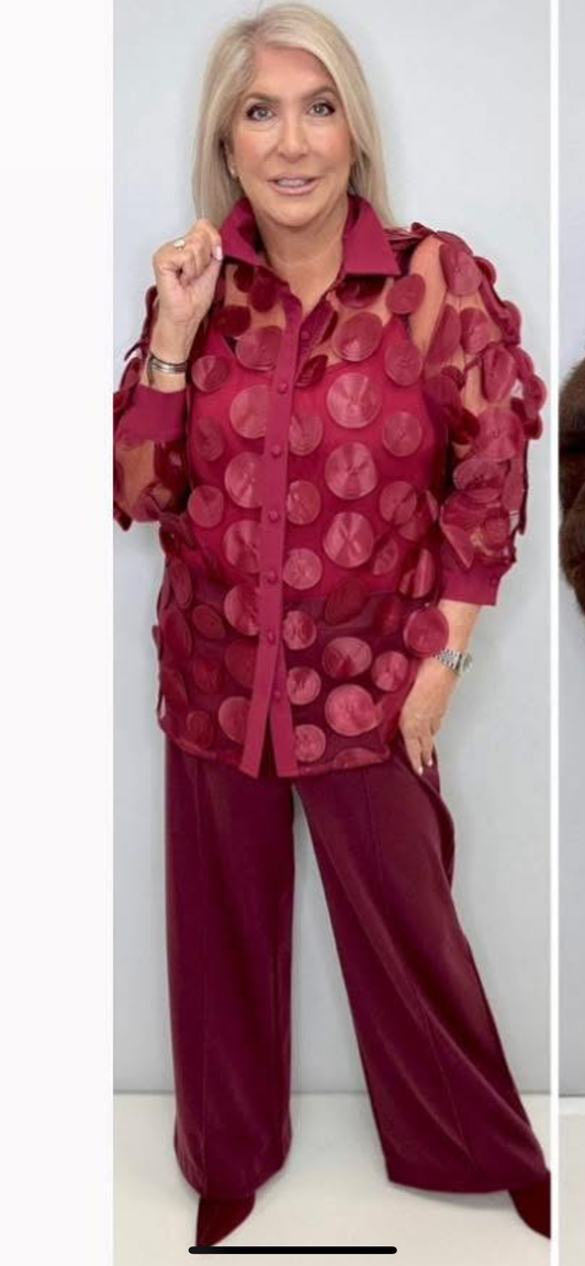 Pull On Wide Leg Pointe Trouser by Malissa J