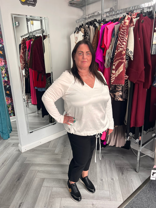 Diamante V Neck Top by Malissa J