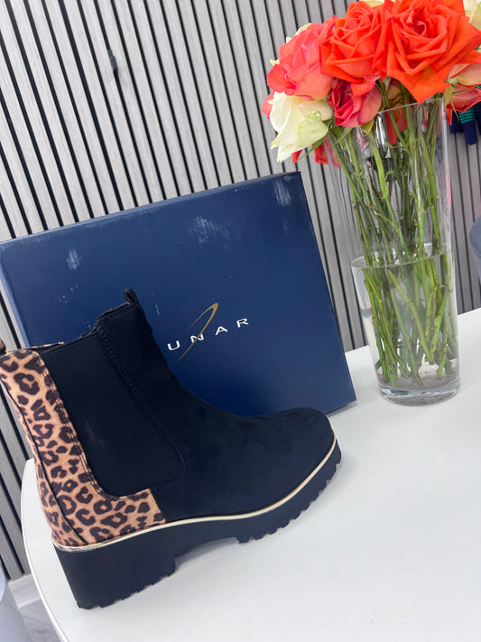 Nakita Leopard Ankle Boot by Lunar