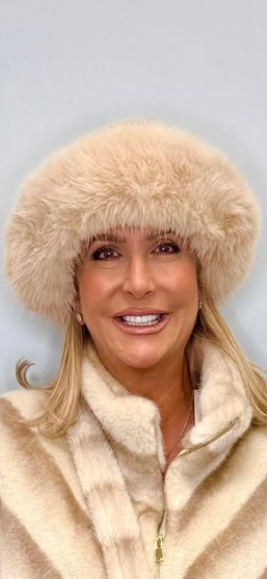 Stone Faux Fur Hat