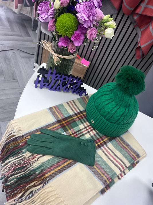 Green Tartan Scarf