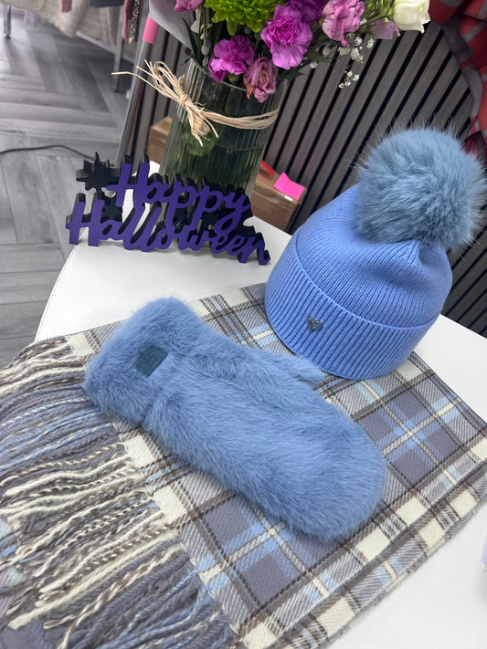 Blue Tartan Scarf
