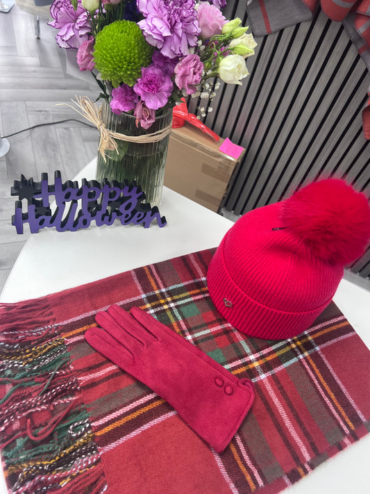 Red Tartan Scarf