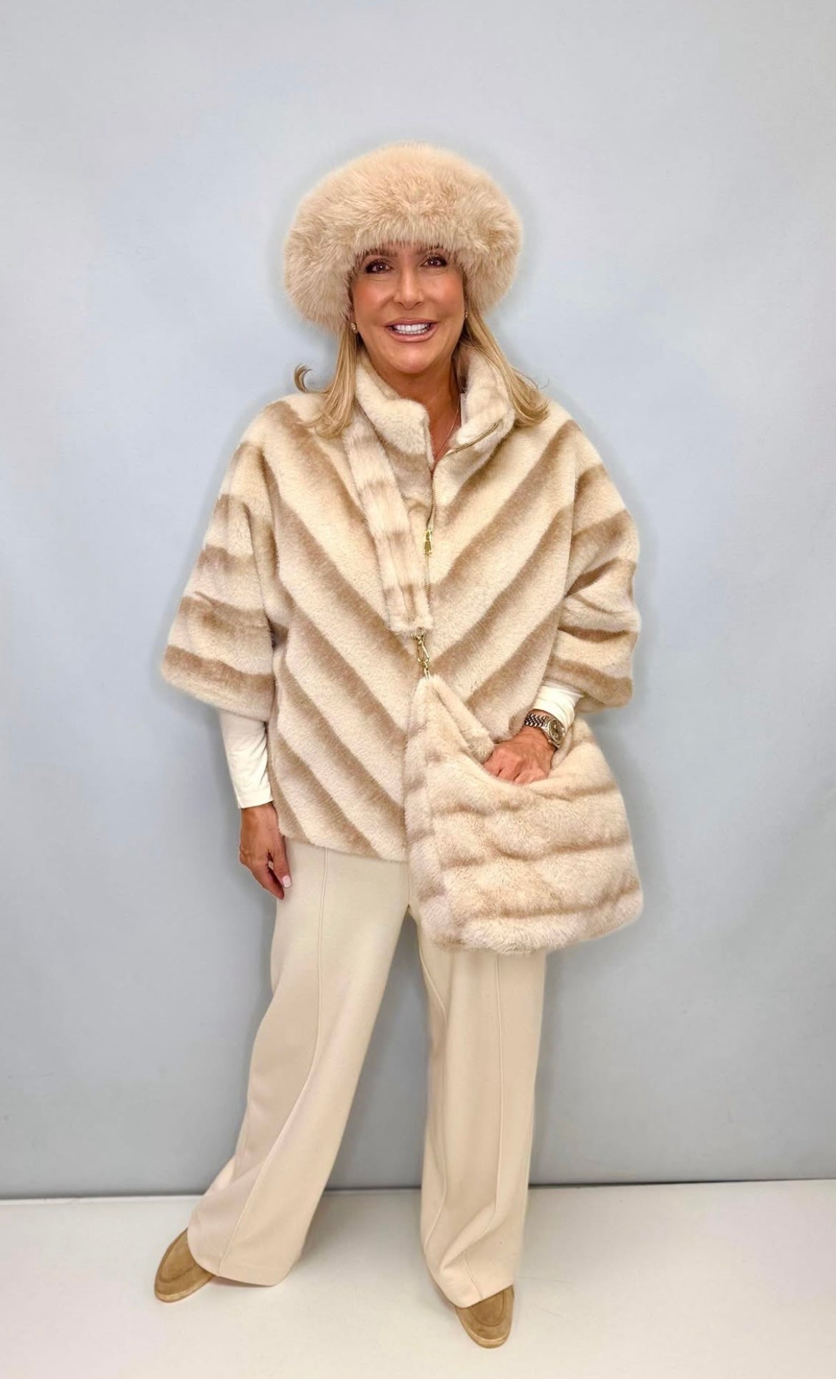 Faux Fur Tote bag by Malissa J