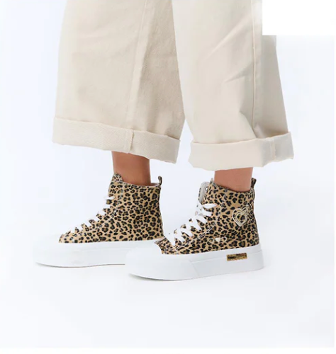 Leopard Print trainer Boot