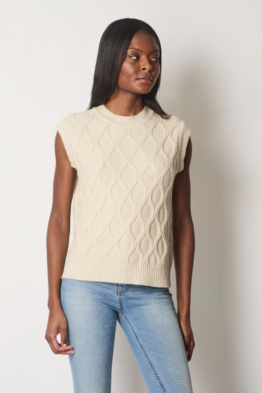 Knitted Beige Tank top