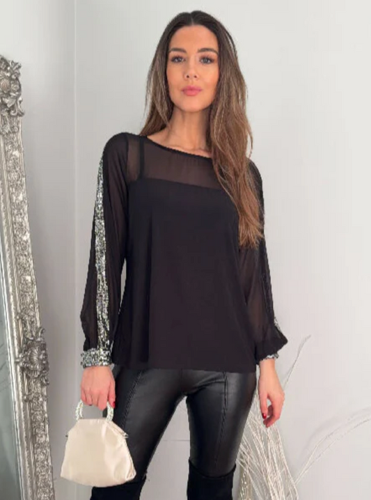 Sequin Detail Blouse