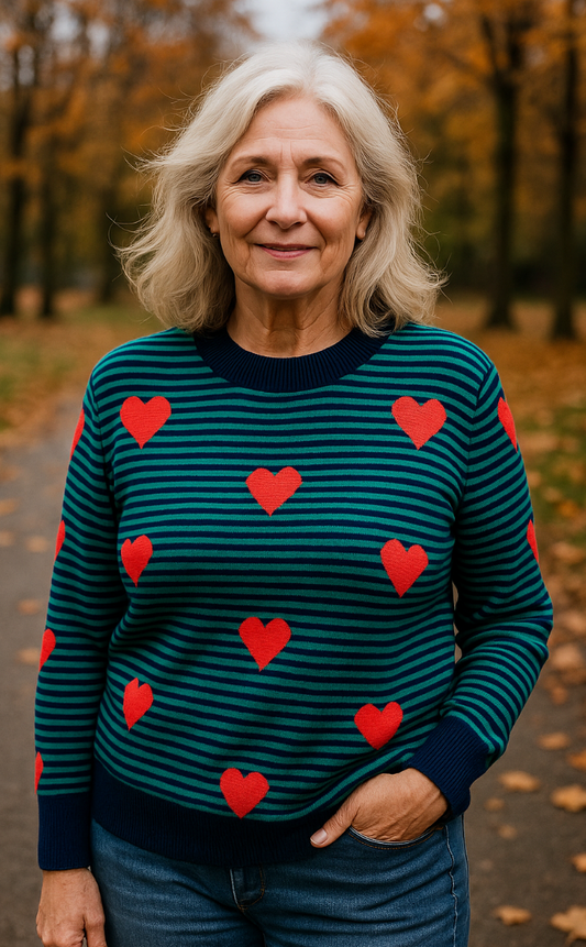Heart Detailed Jumper by Alice Collins