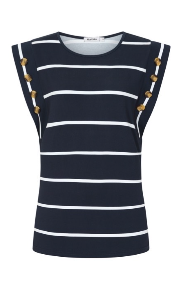 Nautical Button Top by Alice Collins