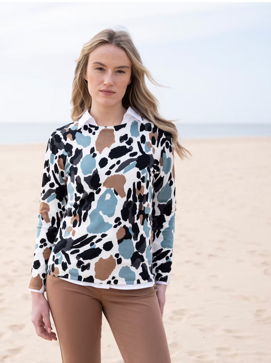 Printed Sweater by Marble