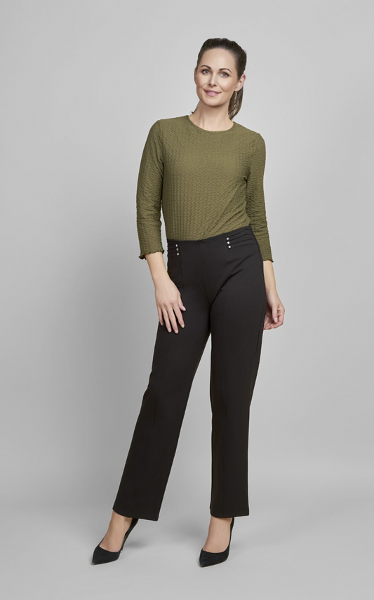 Black Pointe Contour Trousers by Pinns