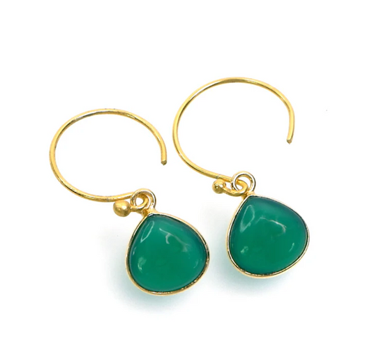 Handcrafted Gemstone – 18K Gold-Plated 925 Silver Hooks by AnnaBella Moore