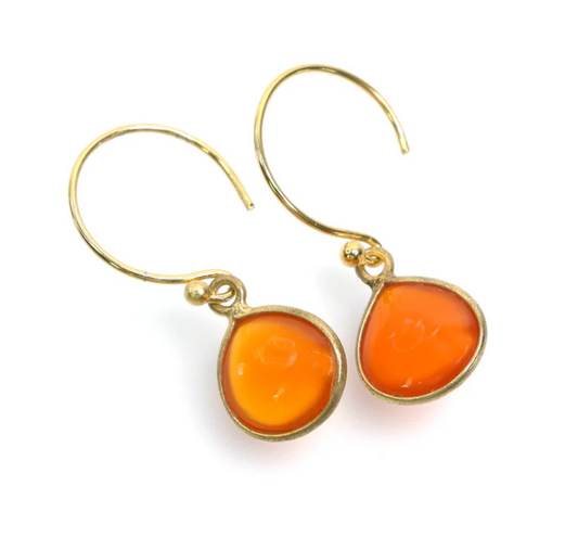 Handcrafted Gemstone – 18K Gold-Plated 925 Silver Hooks by AnnaBella Moore