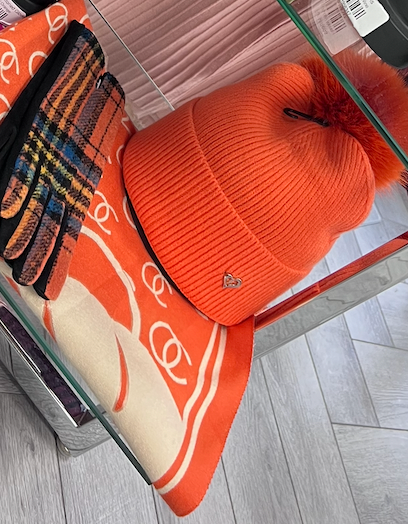 Orange designer inspired Scarf