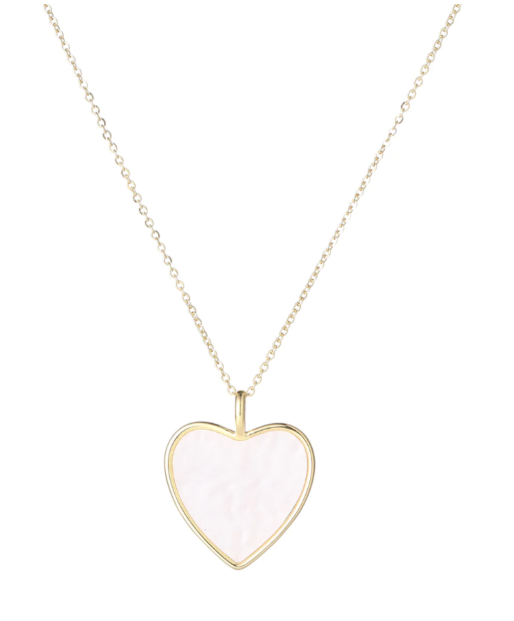 Baby Pink Heart Pendant Necklace