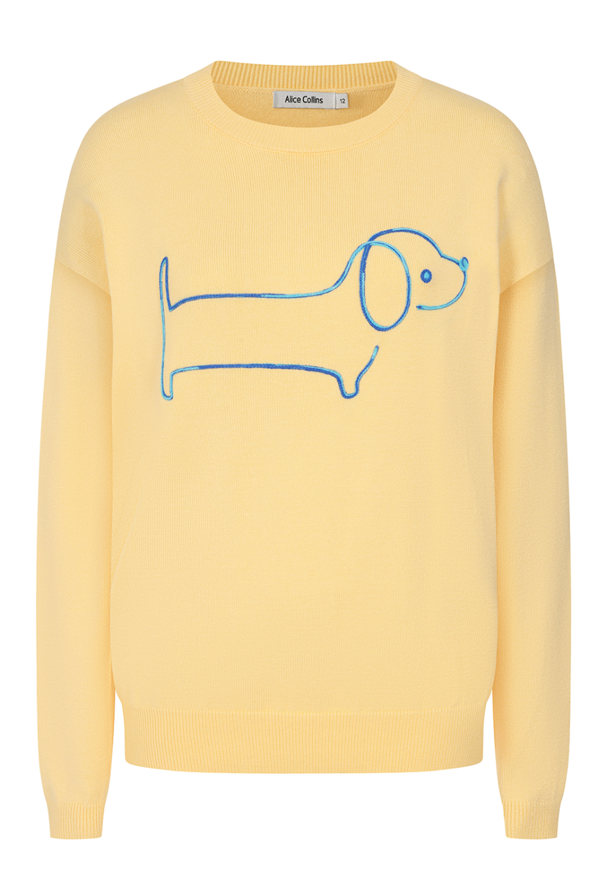 Sausage Dog Pullover by Alice Collins