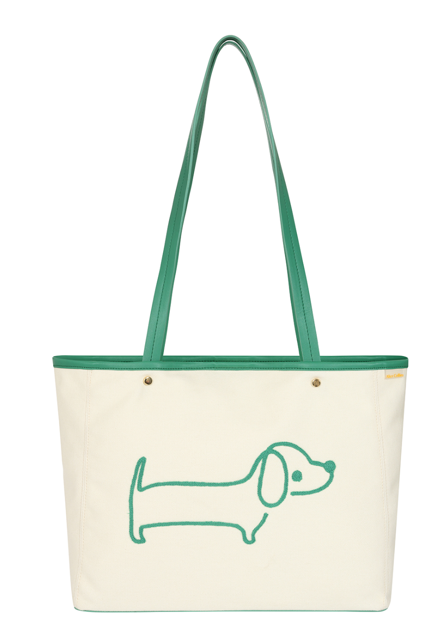 Sausage Dog Emb Bag by Alice Collins