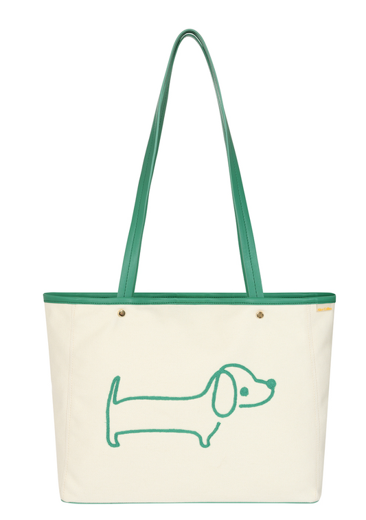Sausage Dog Emb Bag by Alice Collins