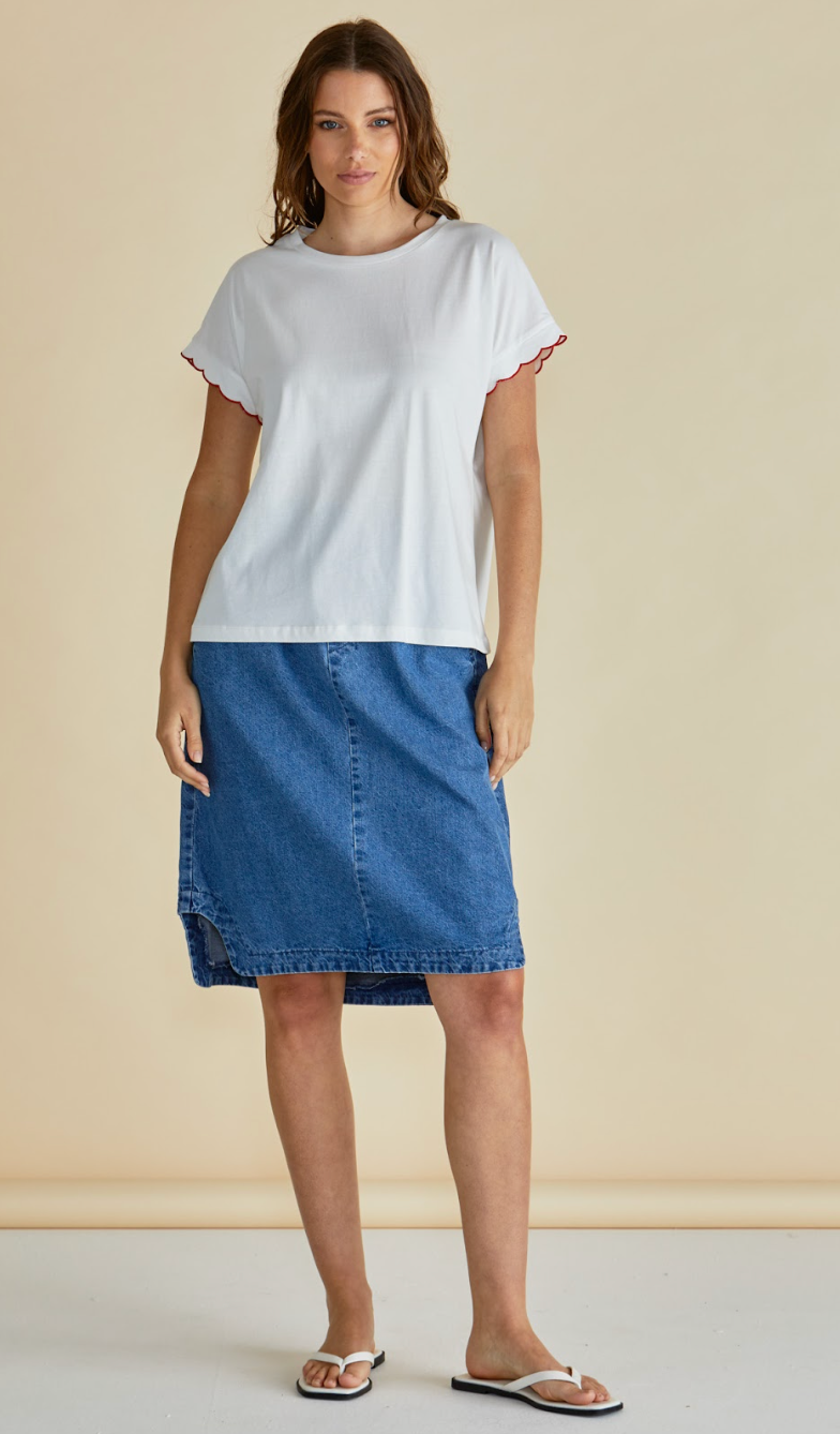 Sloane Scallop T-Shirt