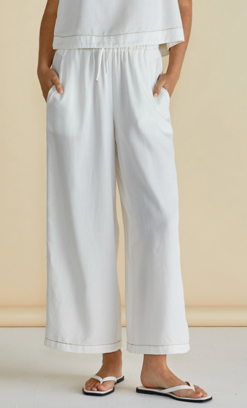 Copacabana white Relaxed Pants