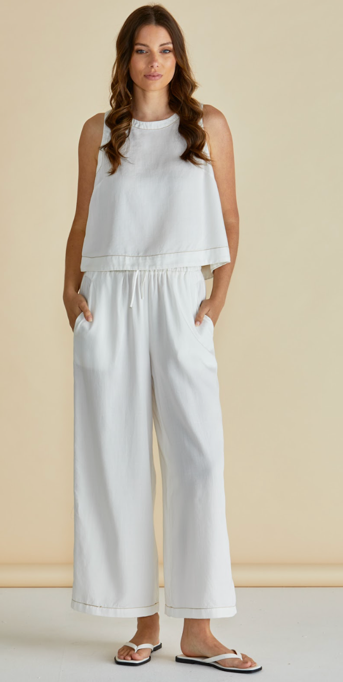 Copacabana white Relaxed Pants