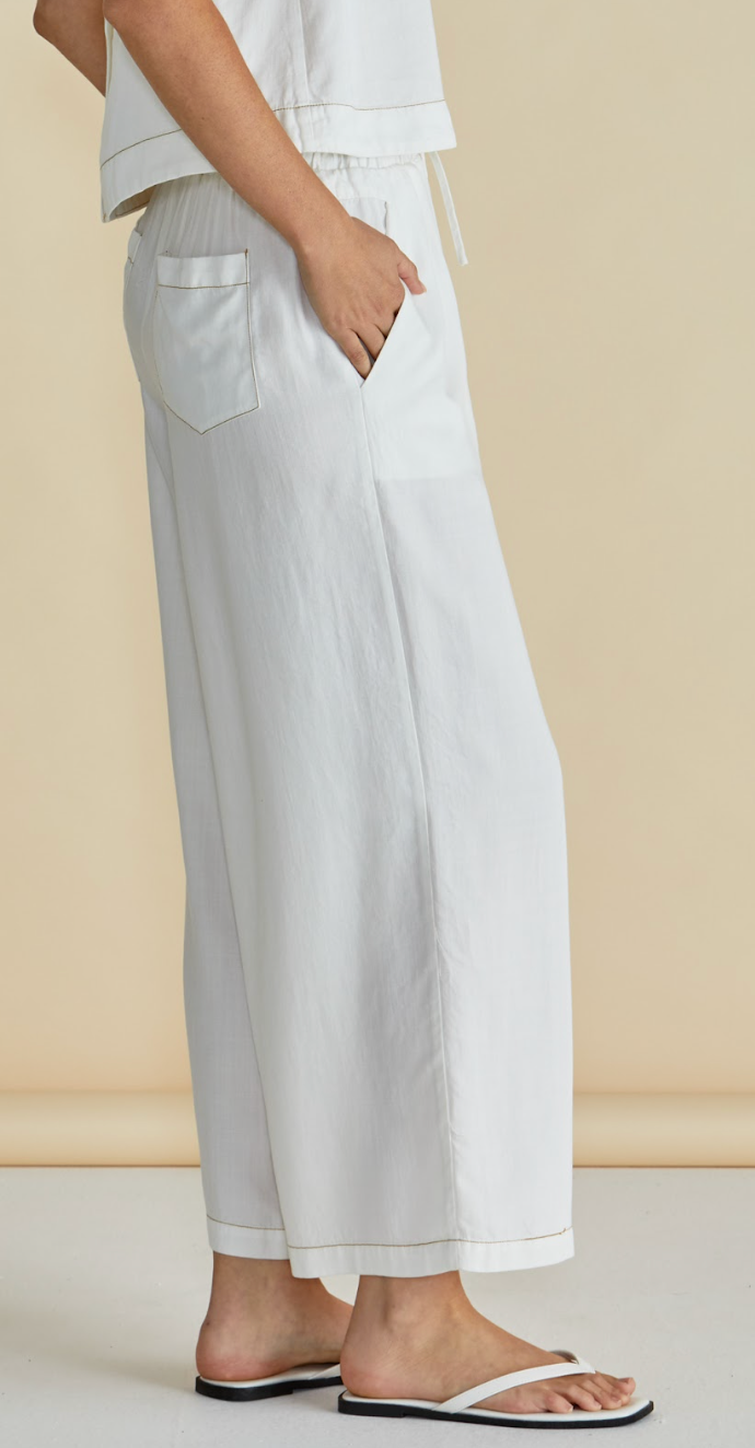 Copacabana white Relaxed Pants