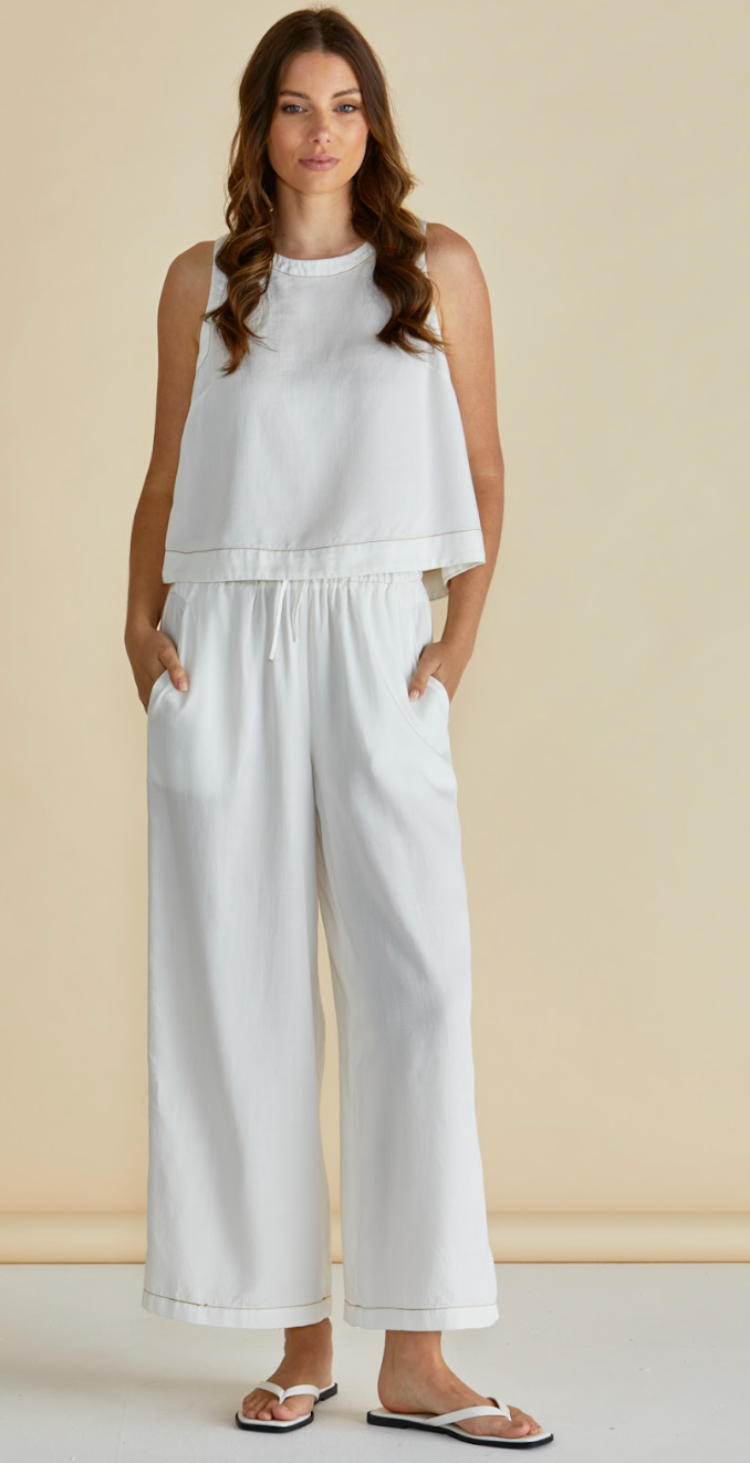 Copacabana White Shell Top