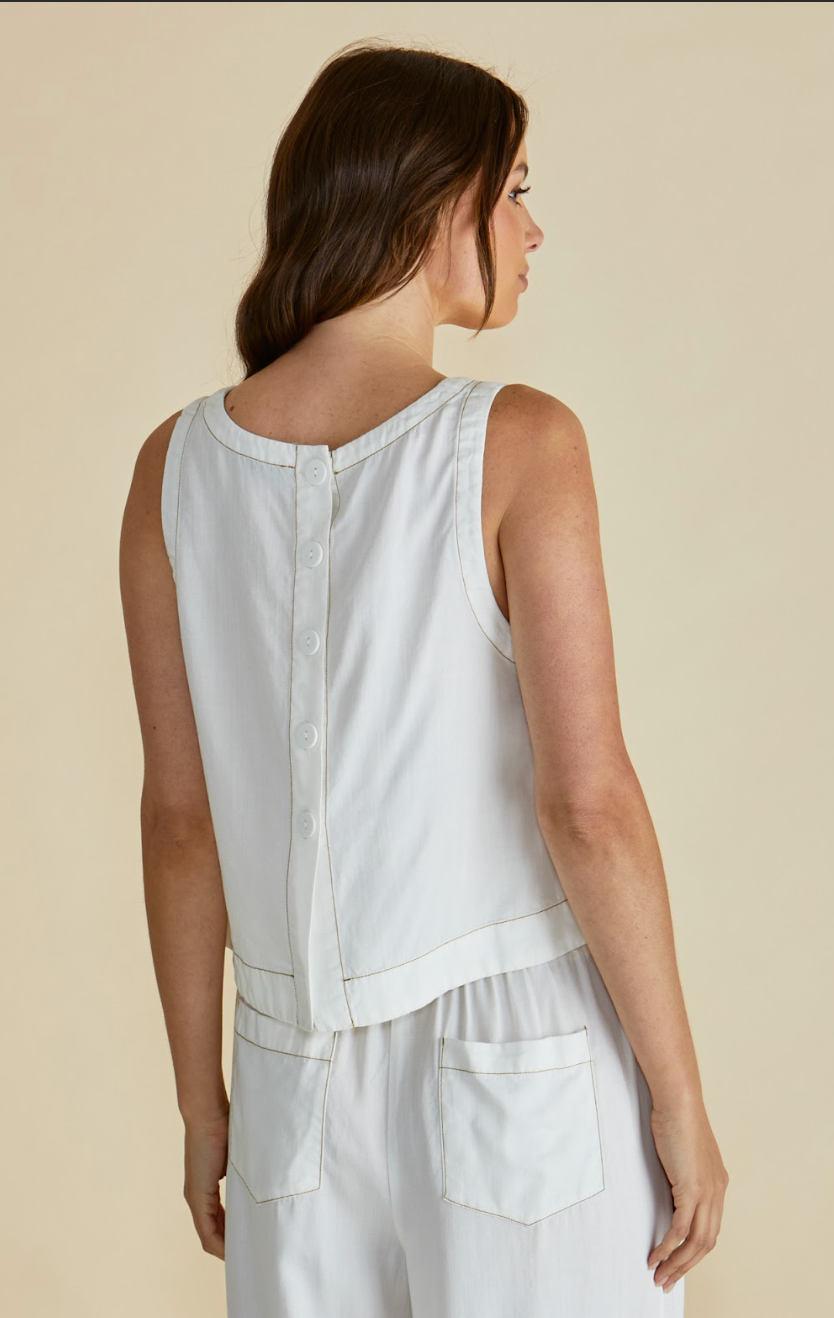 Copacabana White Shell Top