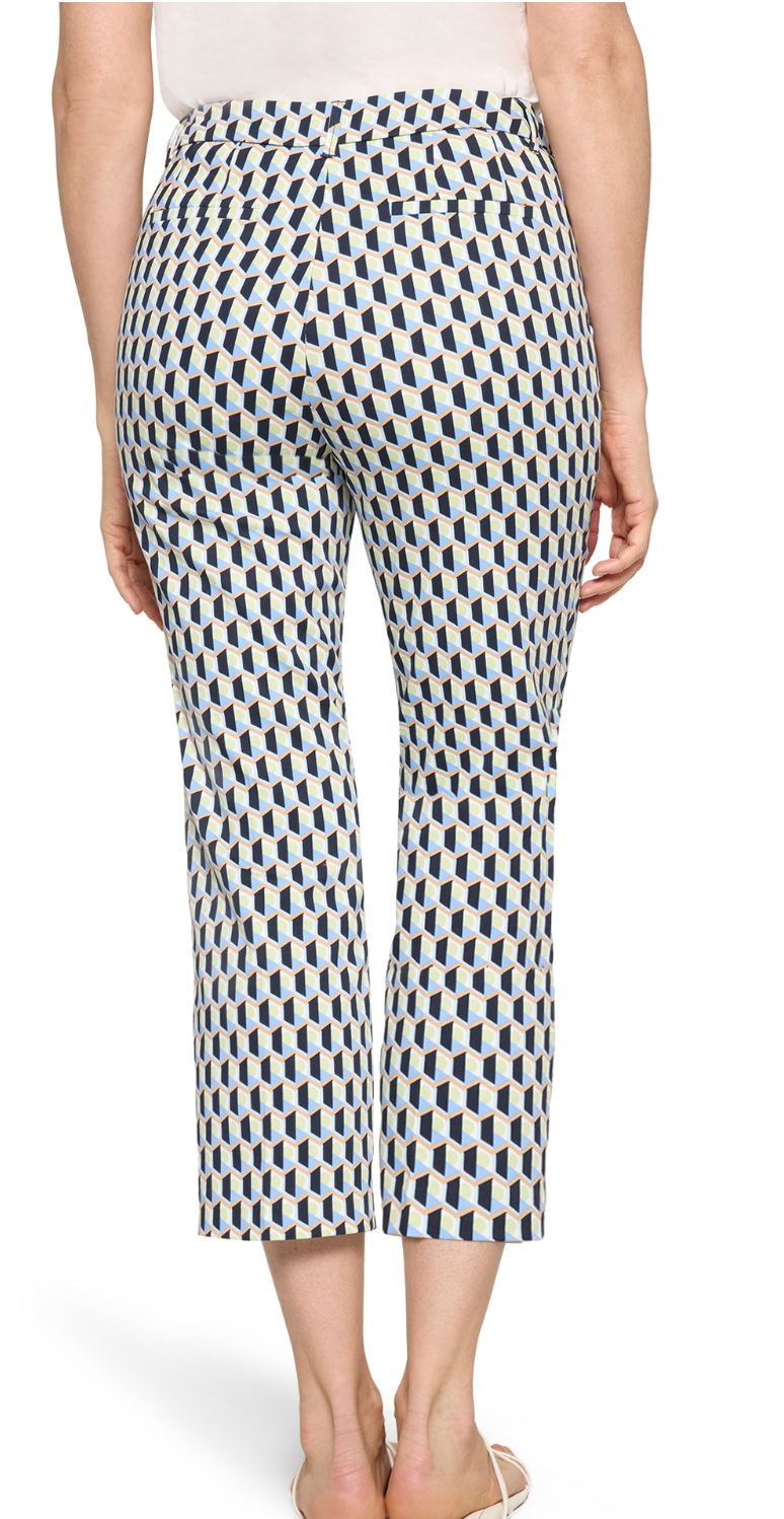 Blue/Green Geo Ankle Grazers by Betty Barclay