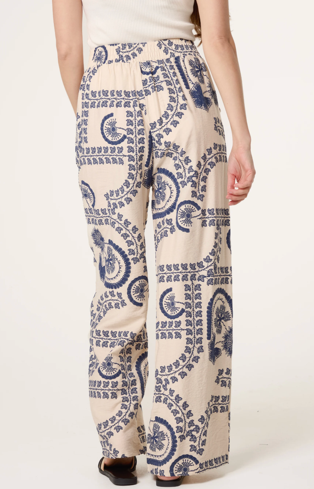 Vine Leaf Wide Leg Trousers