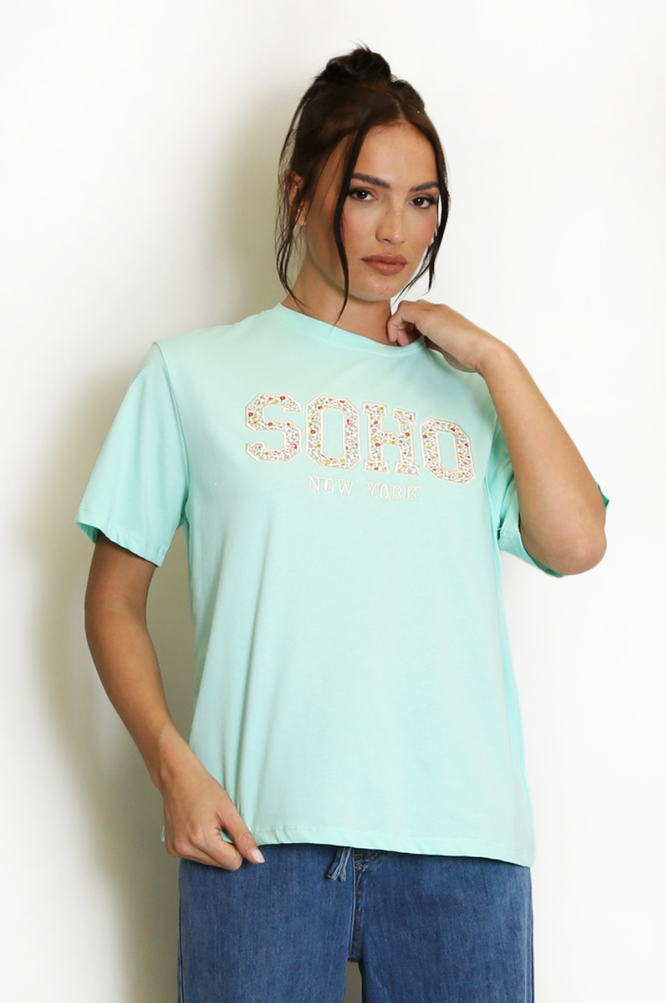 Floral Soho Motif T-Shirt