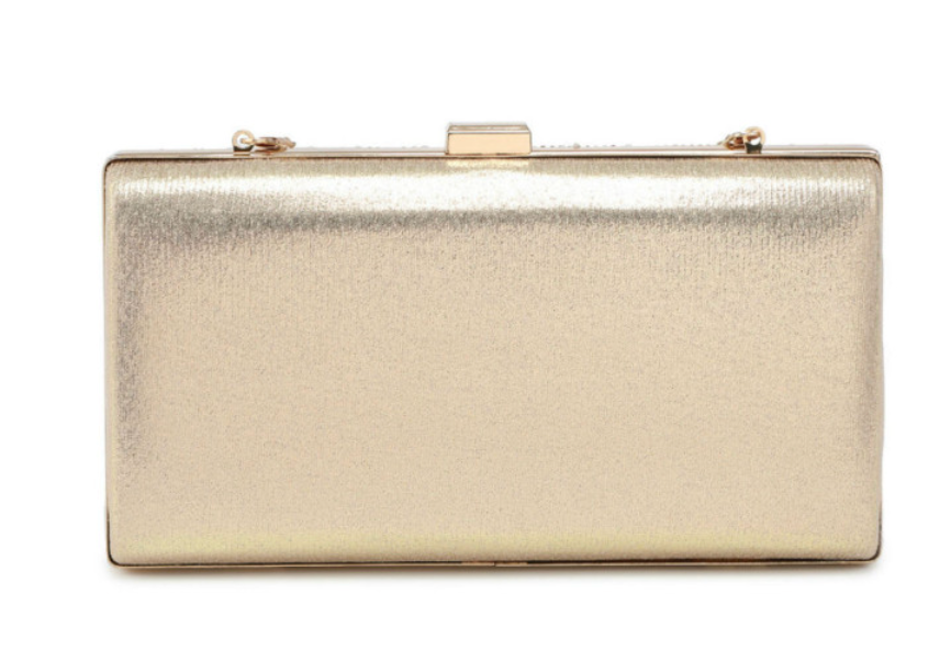 Celia Gold Diamante Clutch Bag