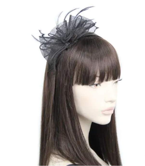 Verity Fascinator in Black