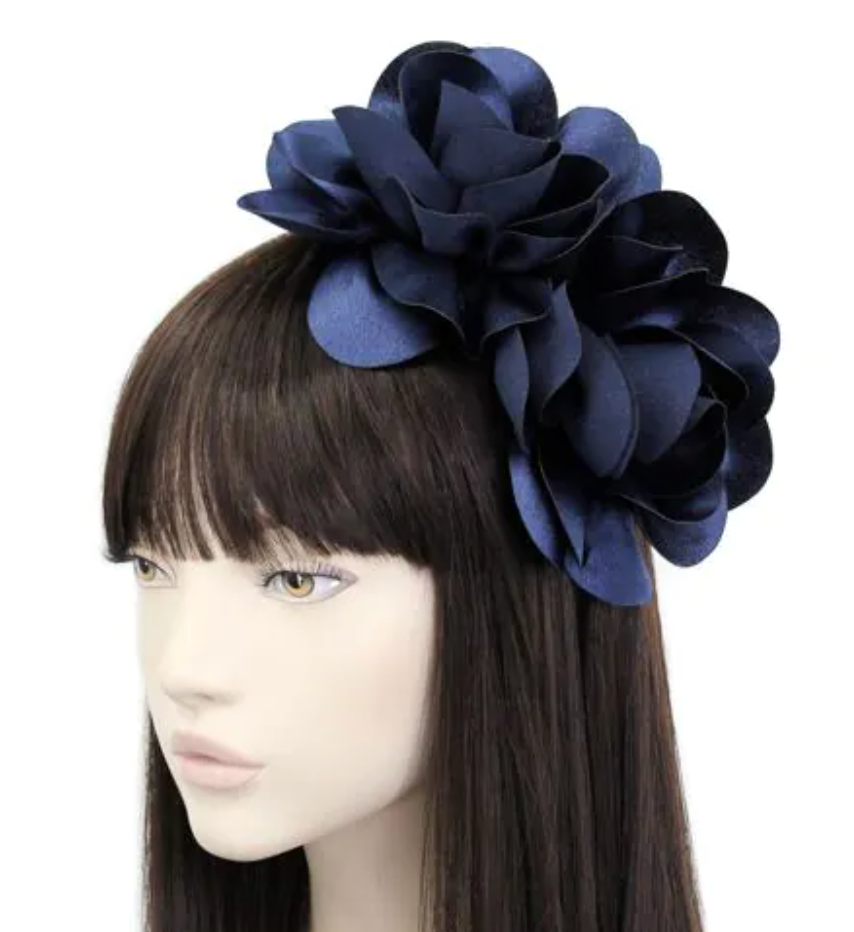 Alice Fascinator - Navy