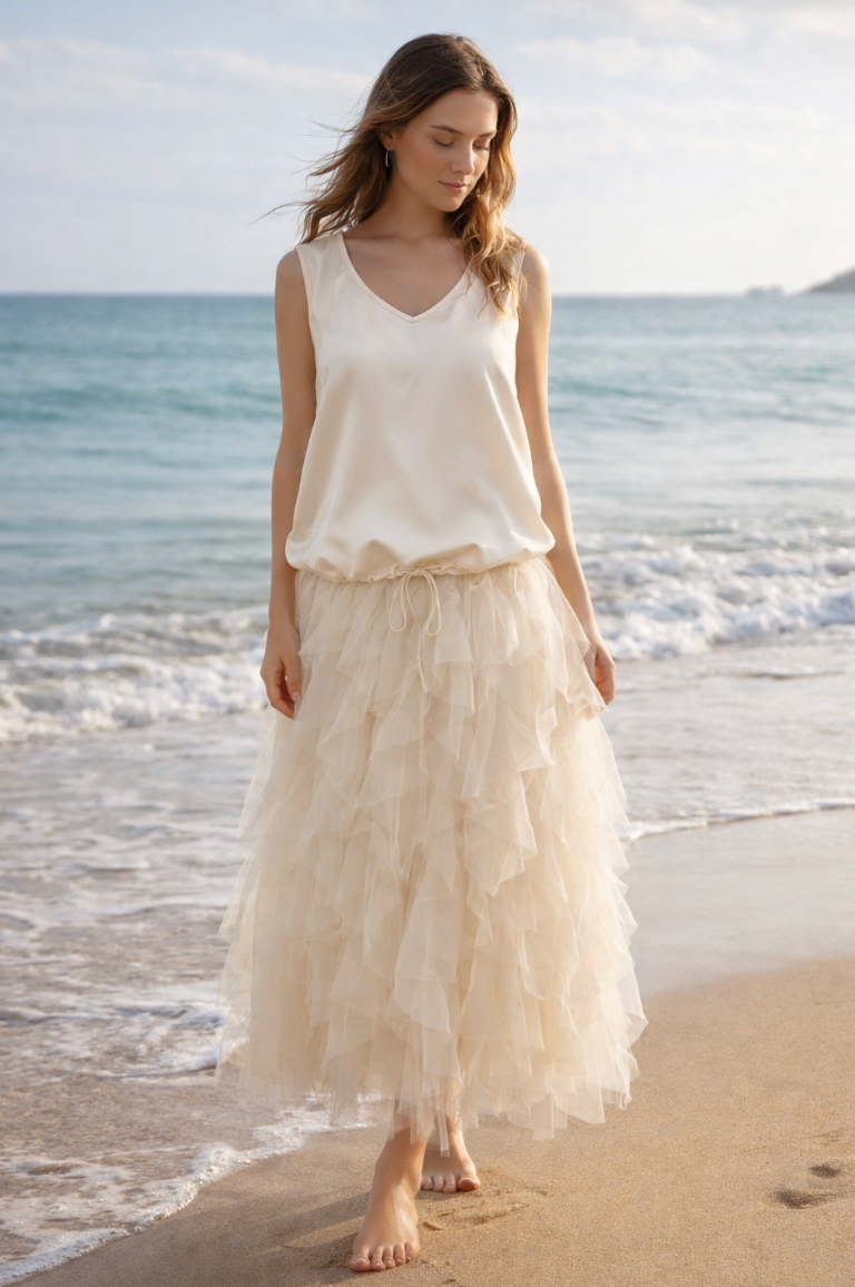 Taylor Tuille Skirt