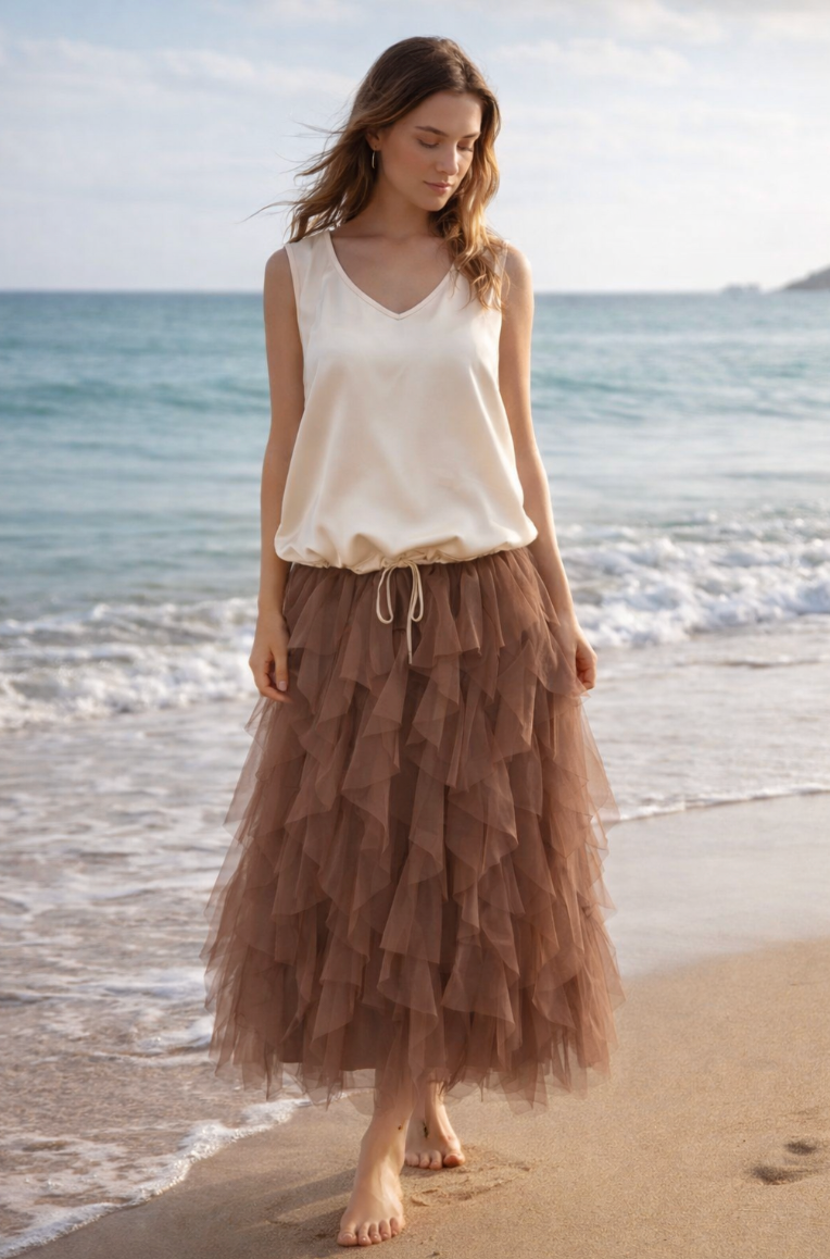 Taylor Tuille Skirt