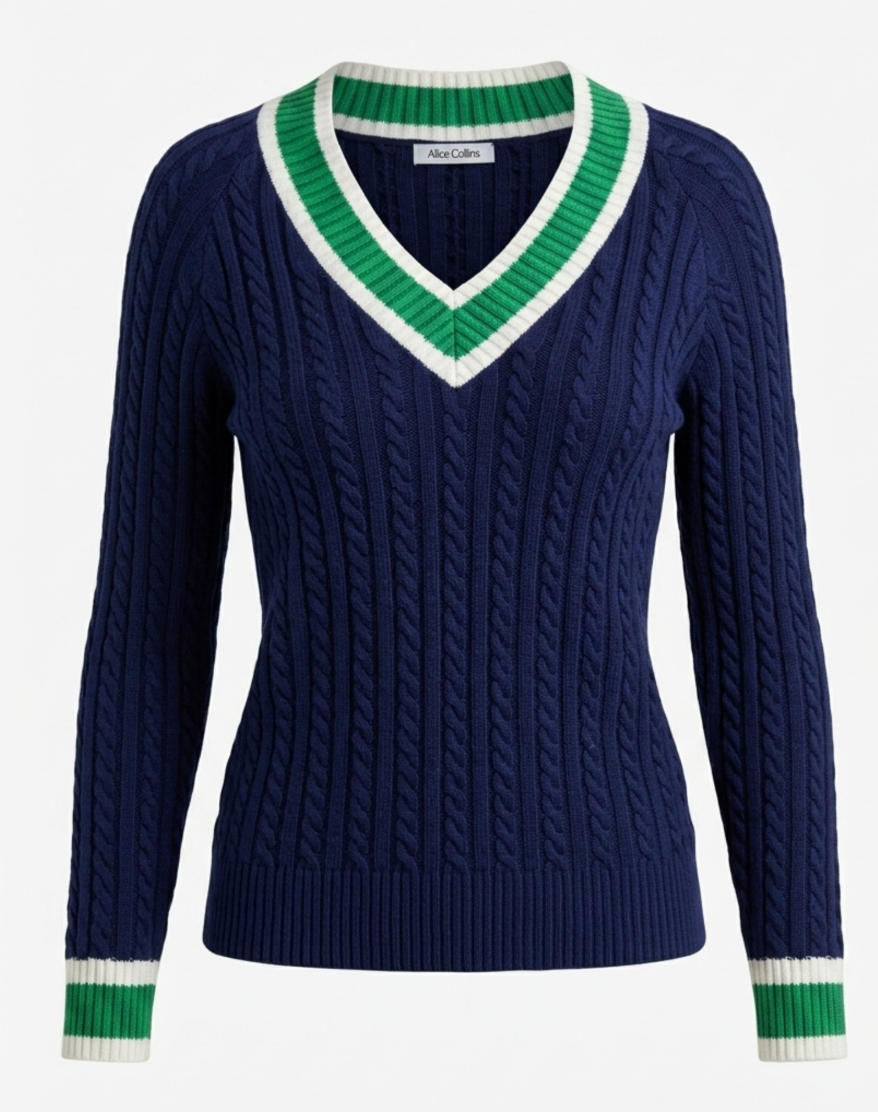 Liz V Pullover by Alice Collins