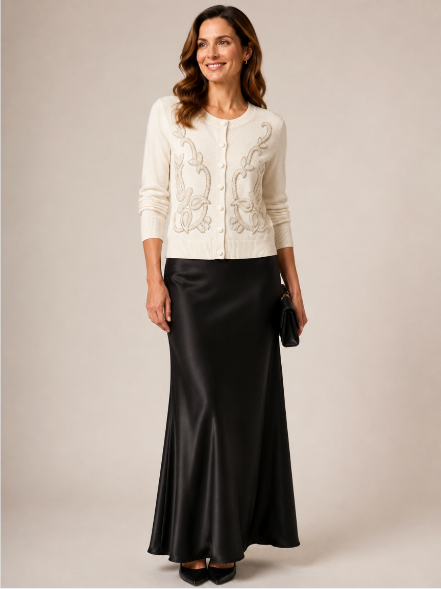 Satin Skirt by Malissa J
