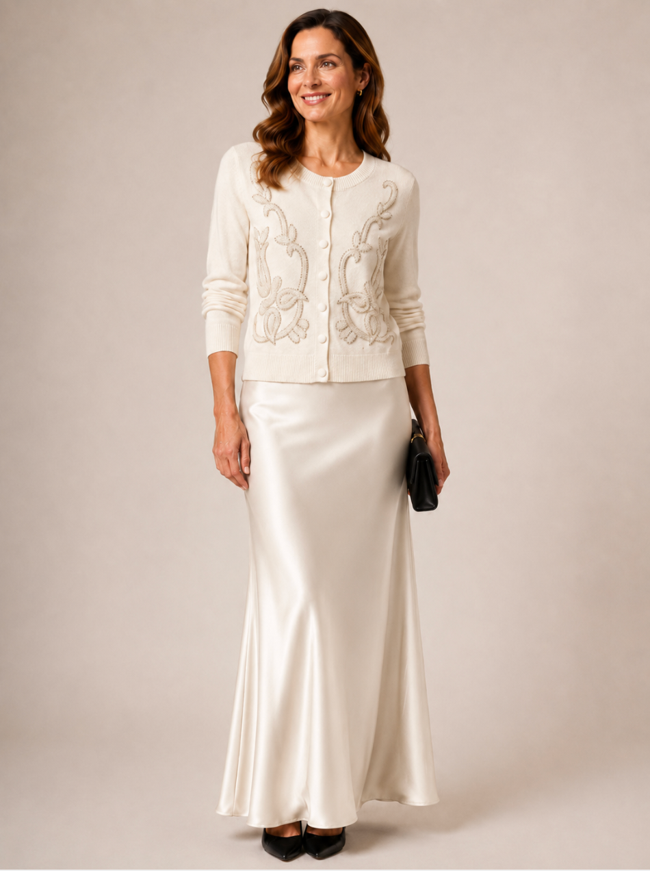 Satin Skirt by Malissa J