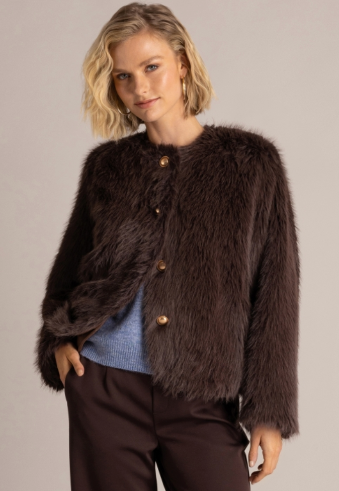 Quinne Faux Fur Jacket By Yest