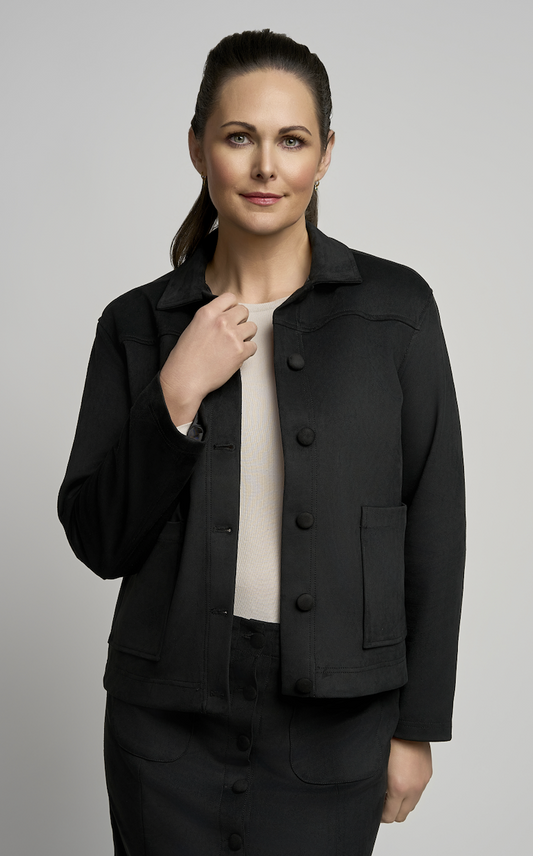 Trinny Suedette Jacket by Pinns