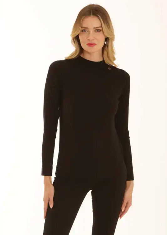 Morgan Fine Knit Top by Pomodoro