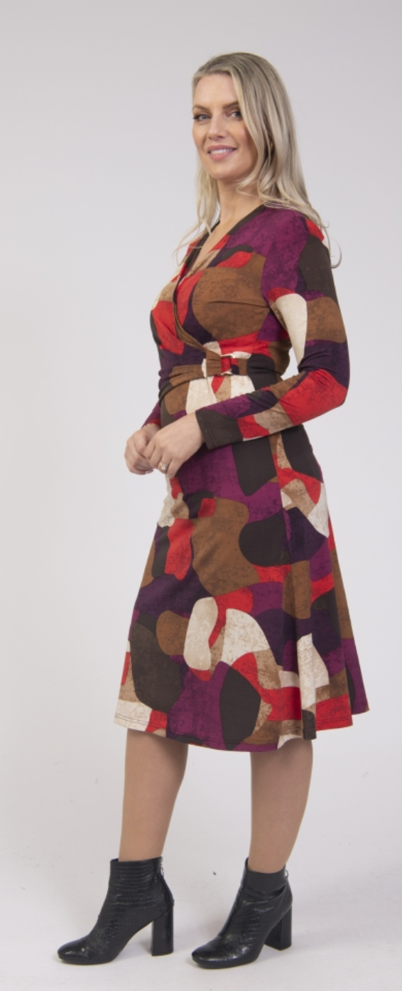 Maxine Wrapover Dress By Jessica Graaf