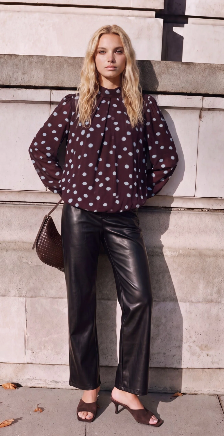 Maya Polkadot Top